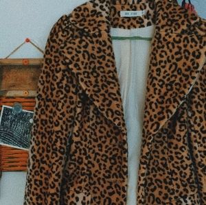 Cheetah Print Coat